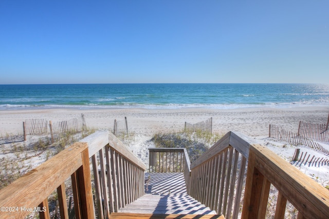 water view with a beach view