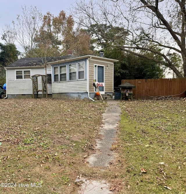 view of rear view of property