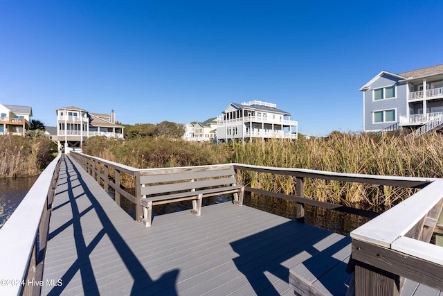 view of dock