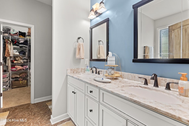 bathroom featuring vanity