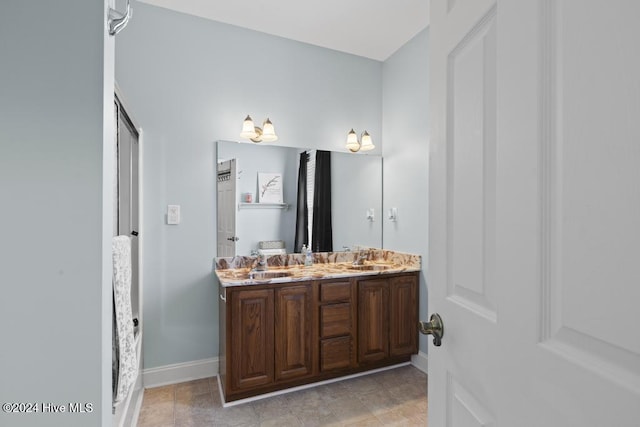 bathroom with vanity