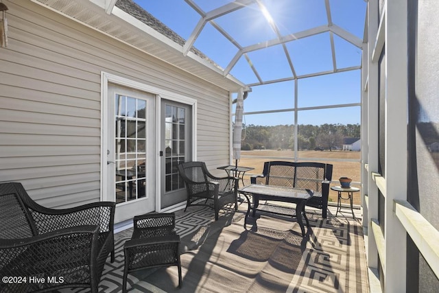 view of sunroom / solarium