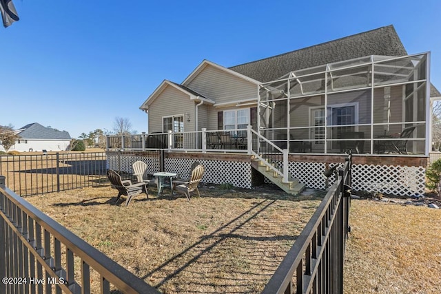 view of rear view of property