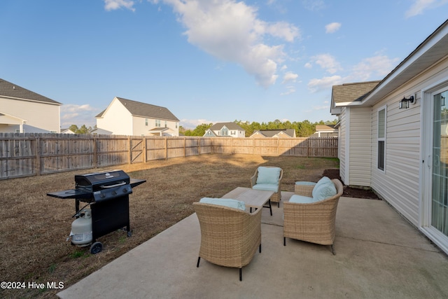 view of patio / terrace featuring area for grilling