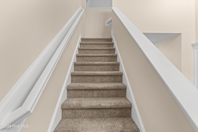 stairs with carpet