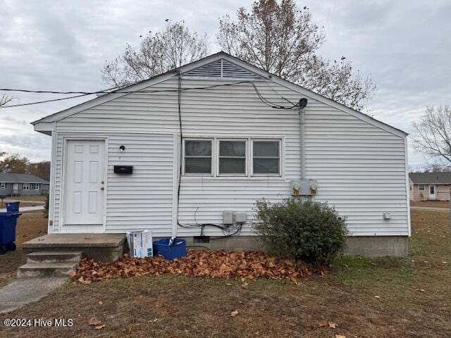 view of rear view of property