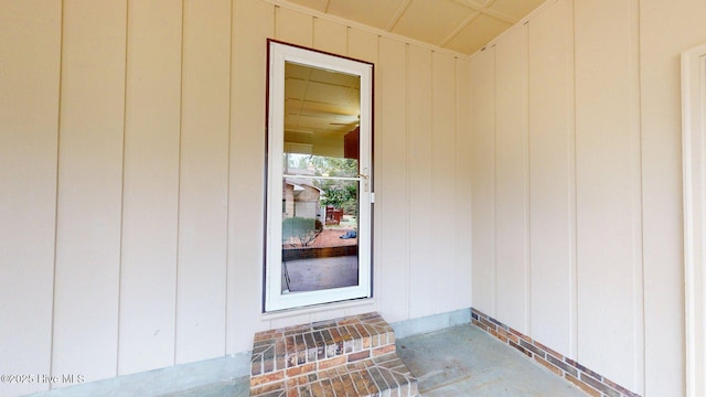 view of exterior entry