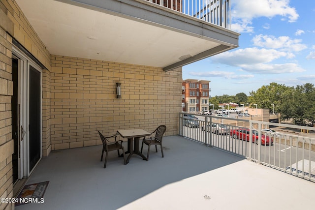 view of balcony