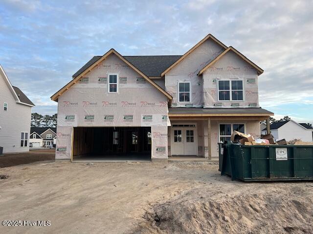 view of unfinished property