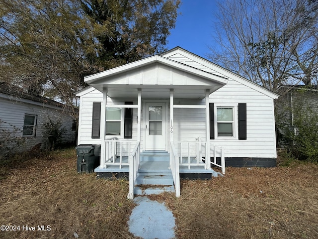 view of bungalow