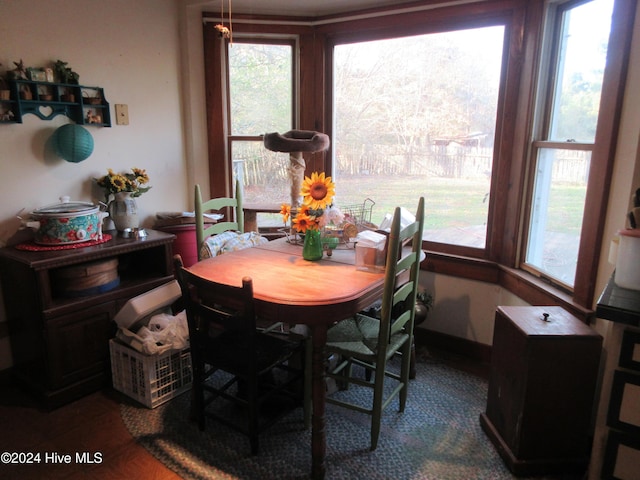 view of dining area