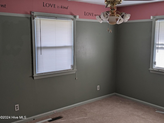 empty room with carpet floors