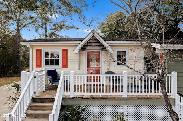 view of front of home