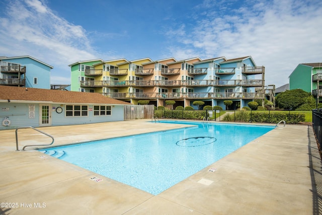 view of pool with a patio