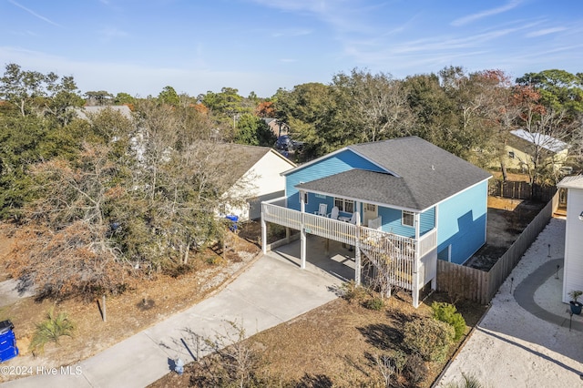 birds eye view of property