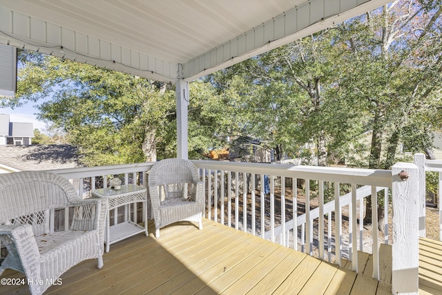 view of wooden terrace