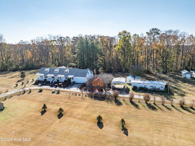 1148 Mill Field Rd, Bath, NC 27808 - view of subject property with a heavily wooded area