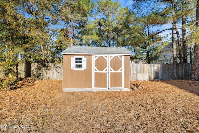 view of outbuilding