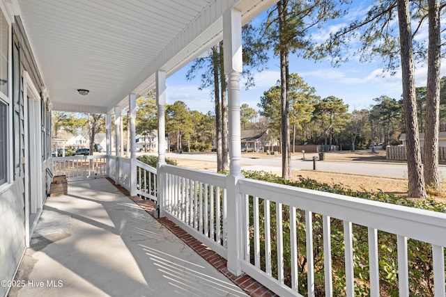 view of patio / terrace featuring a porch