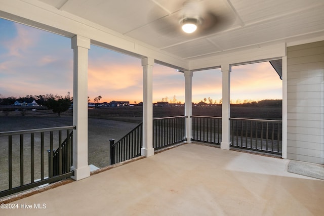 view of sunroom