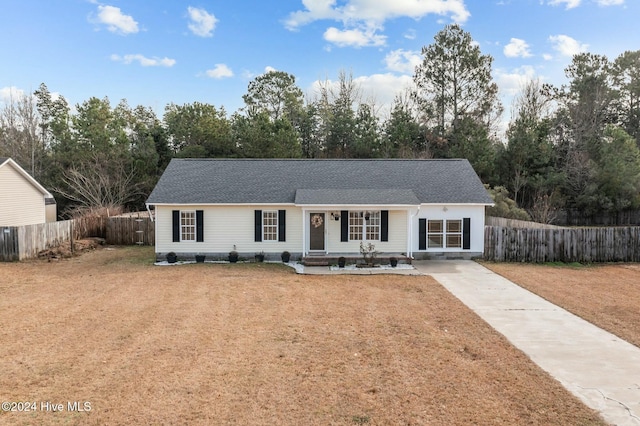 view of ranch-style home