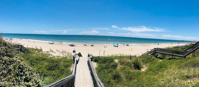 water view featuring a view of the beach