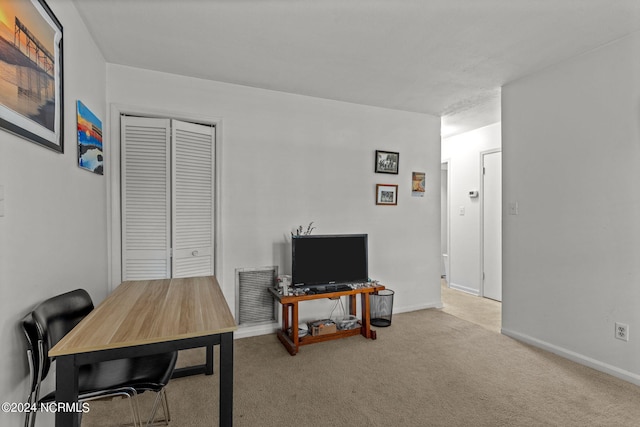 151 Hoop Pole Creek Dr Unit E & W, Atlantic Beach, NC 28512 - home office with carpet floors and baseboards