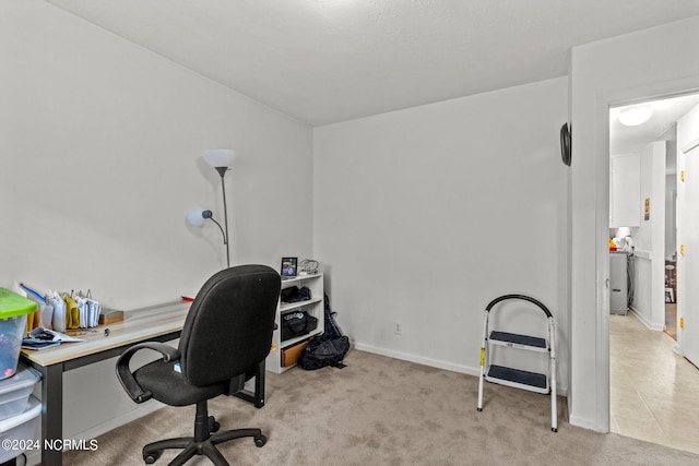 151 Hoop Pole Creek Dr Unit E & W, Atlantic Beach, NC 28512 - home office with light carpet and baseboards
