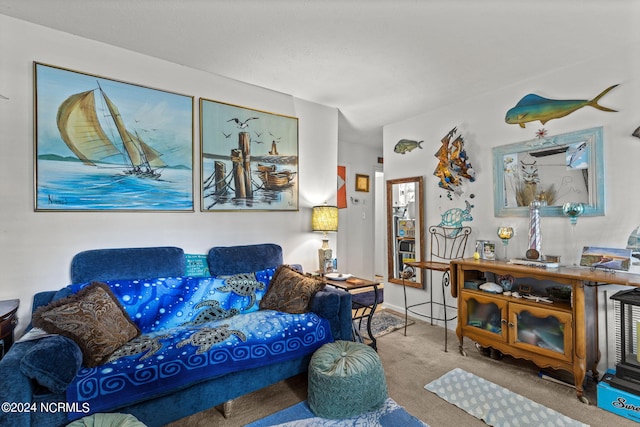 151 Hoop Pole Creek Dr Unit E & W, Atlantic Beach, NC 28512 - view of carpeted living room