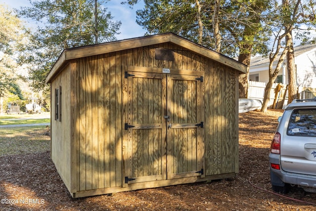 view of outdoor structure