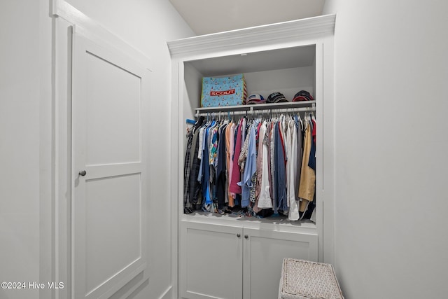 view of closet