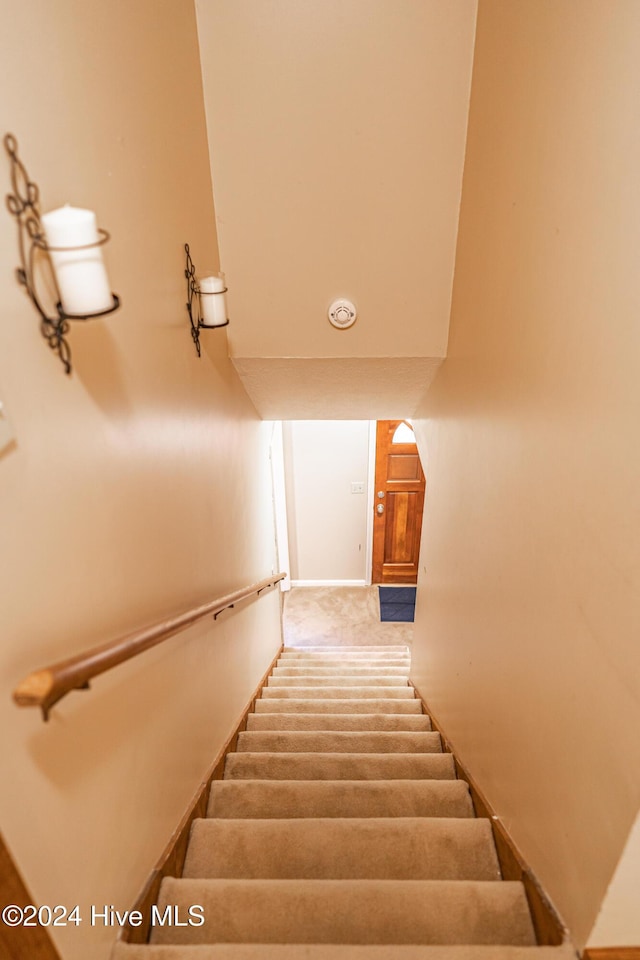 stairs with carpet