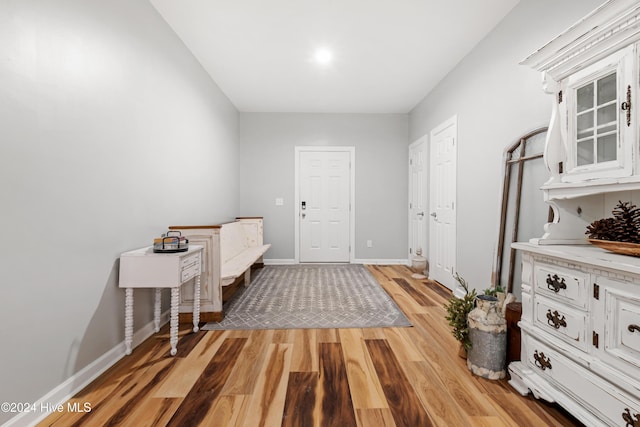 interior space featuring light hardwood / wood-style flooring