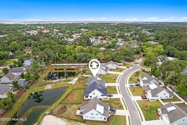 457 Raven Glen Dr, Southport, NC 28461 - aerial view of residential area featuring a large body of water