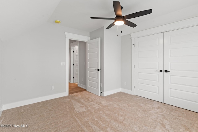 457 Raven Glen Dr, Southport, NC 28461 - unfurnished bedroom featuring carpet flooring, a closet, ceiling fan, and baseboards