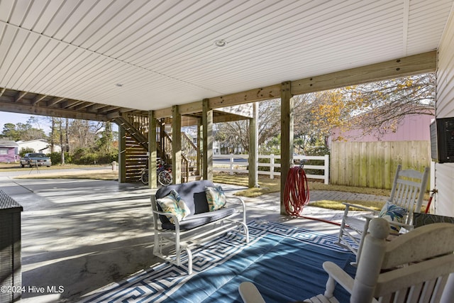 view of patio / terrace featuring outdoor lounge area