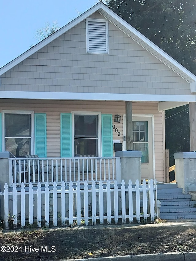 view of bungalow-style home