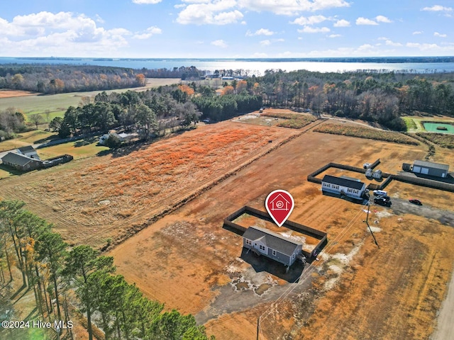 bird's eye view featuring a rural view