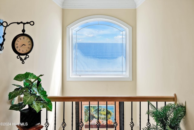 interior details featuring crown molding