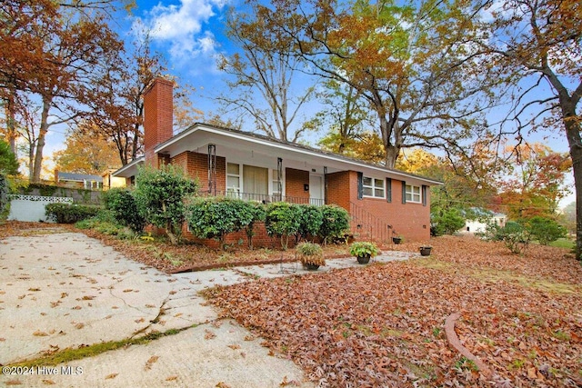 view of ranch-style house