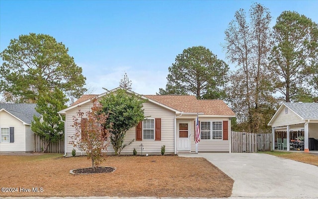 view of front of property