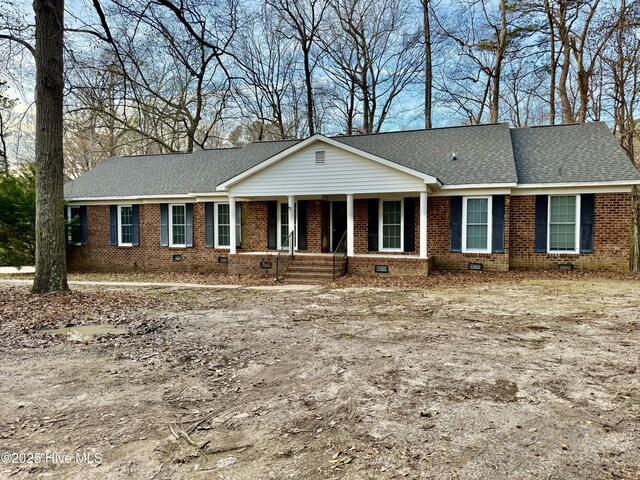 view of ranch-style home