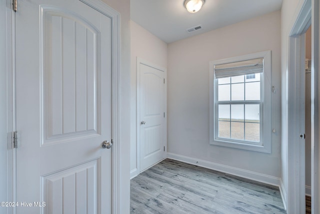 interior space featuring light hardwood / wood-style flooring