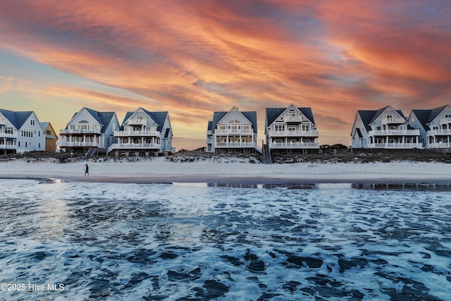 water view with a beach view