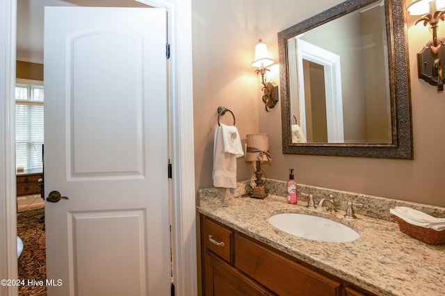 bathroom with vanity