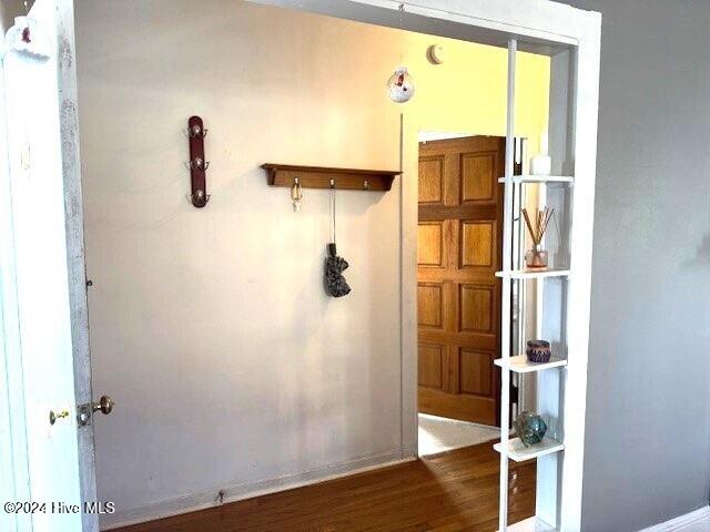 interior space featuring wood finished floors