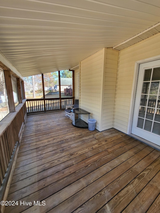 view of wooden terrace