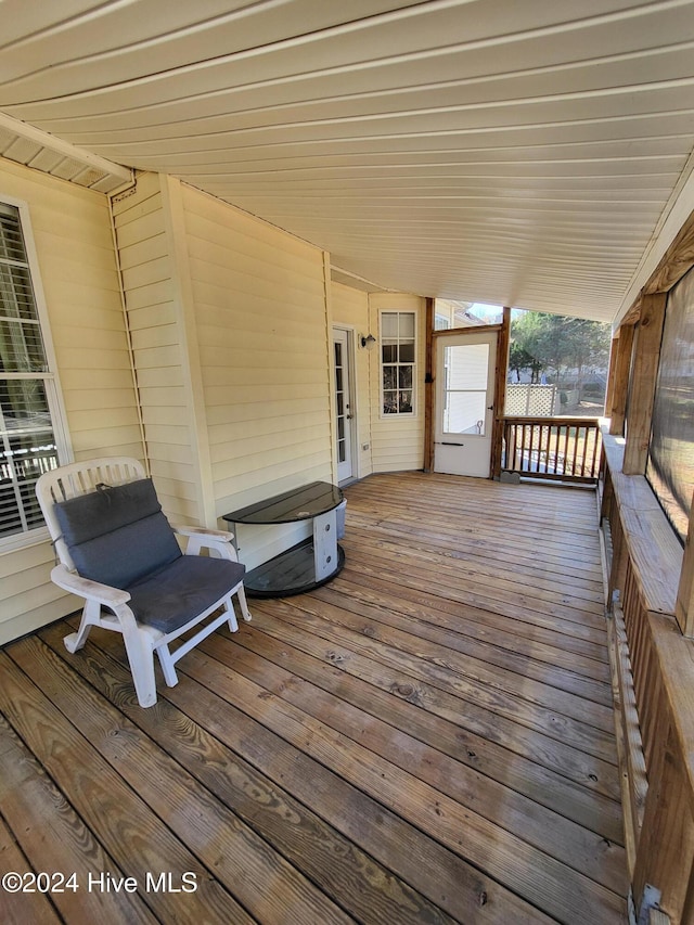 view of wooden terrace