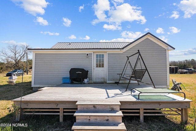 exterior space featuring a deck