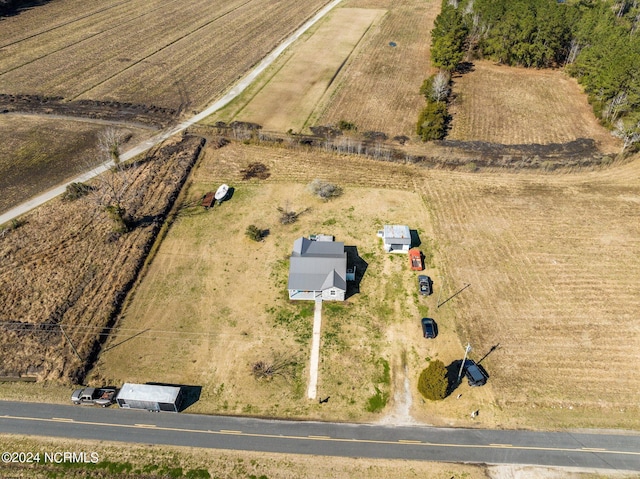 bird's eye view featuring a rural view